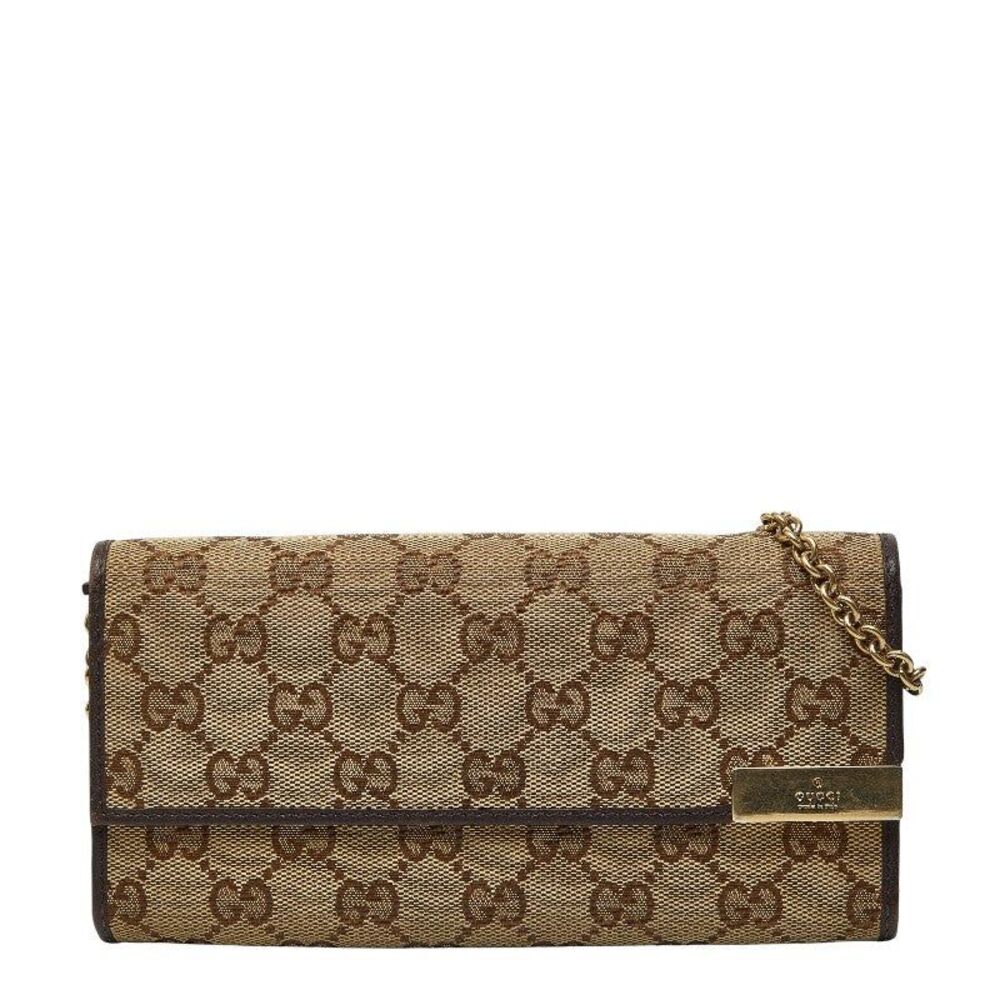 Gucci GG Canvas Chain Wallet